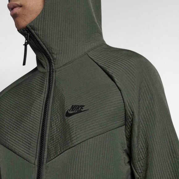 Nike Sportswear NSW Tech Pack Woven Full-Zip Hooded Jacket 928551-001 (Green) - Picture 2 of 4